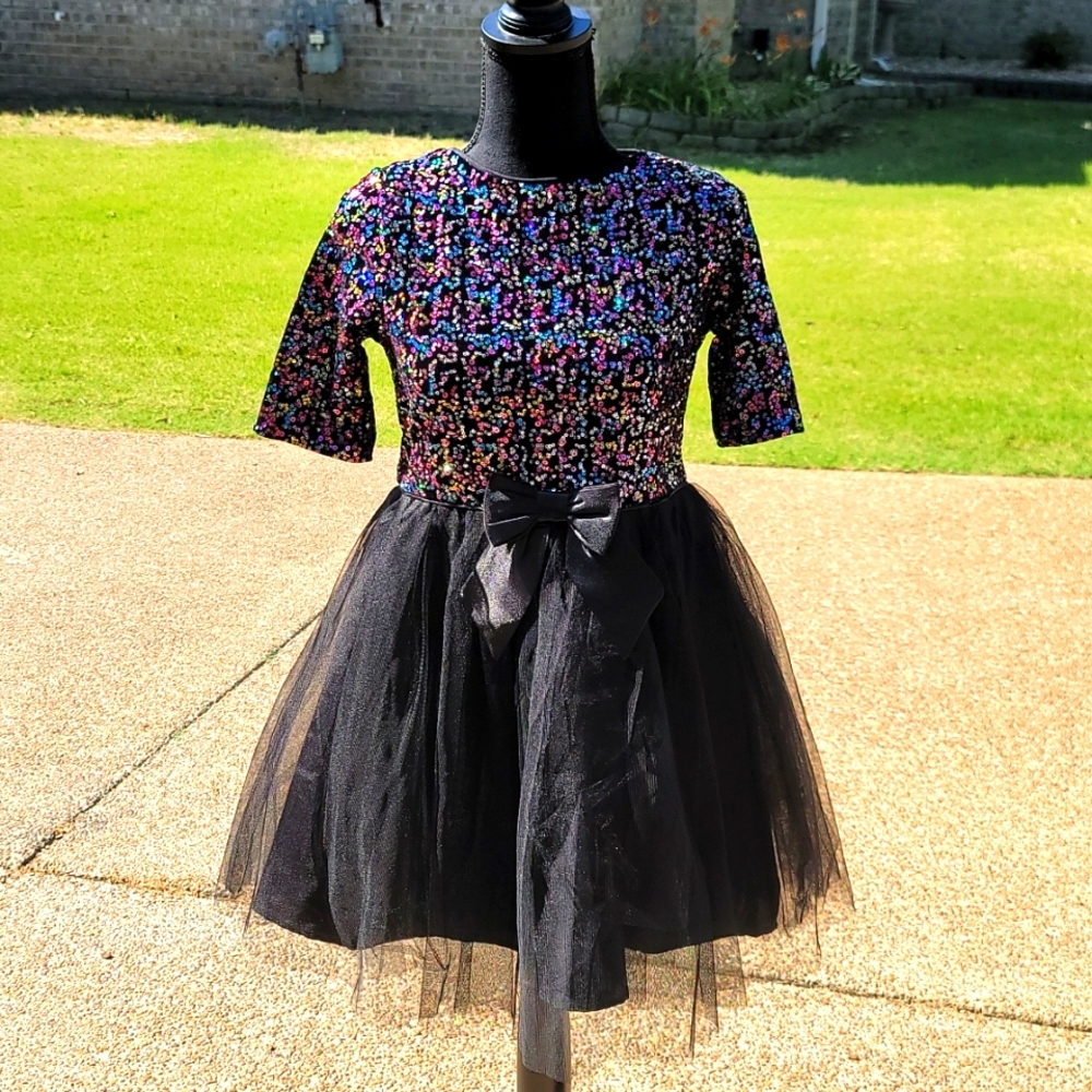 Pink & Violet dress sequin with festive layers for that special occasion.